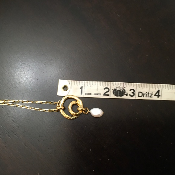 J CREW GOLD/PEARL NECKLACE - Picture 6 of 6